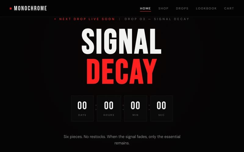 Preview of Monochrome Drop House